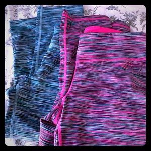 Yoga crop pants (2 pair)